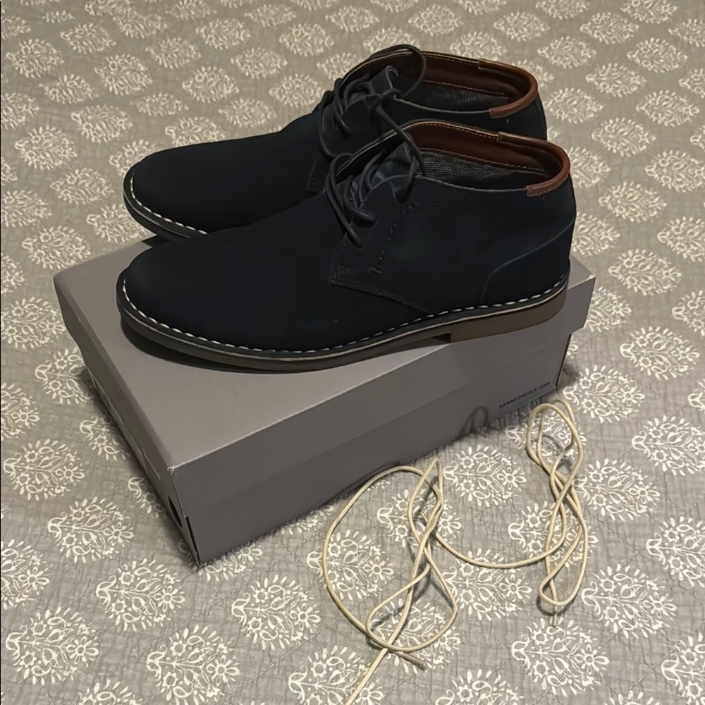 Kenneth Cole Reaction Navy Suede Dress Shoes